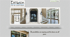 Desktop Screenshot of entradadoors.com